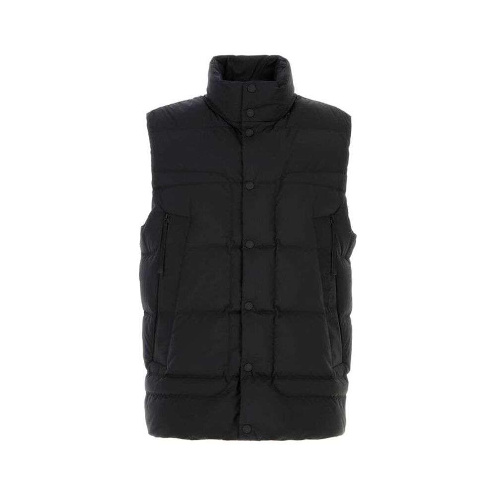 Moncler Men Black Stretch Polyester Pismo Down Jacket